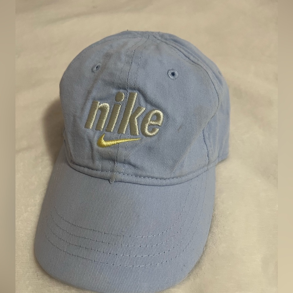 Nike Sky Blue Cap with Yellow Logo